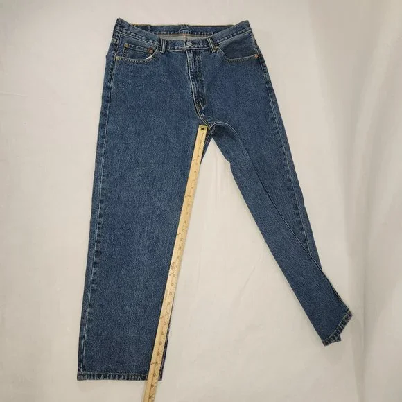 LEVI'S 550 VINTAGE Mom Jeans Regular Fit Straight Leg High Rise W36 L30 100% Cot - Picture 15 of 15